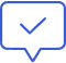 Imagem de icone de chat com check